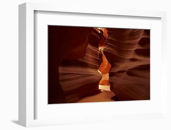 Navajo Nation, Eroded Sandstone Formations in Upper Antelope Canyon-David Wall-Framed Photographic Print