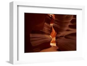 Navajo Nation, Eroded Sandstone Formations in Upper Antelope Canyon-David Wall-Framed Photographic Print