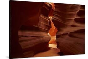 Navajo Nation, Eroded Sandstone Formations in Upper Antelope Canyon-David Wall-Stretched Canvas