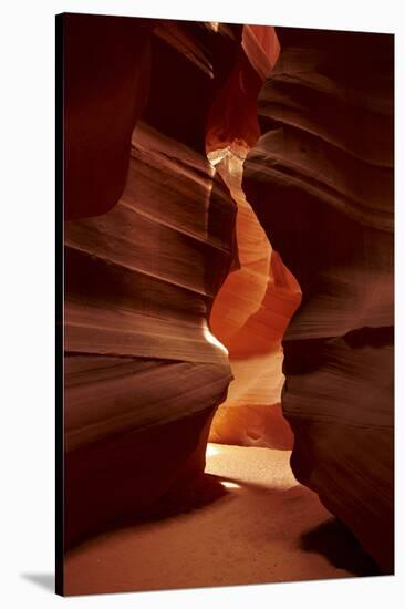 Navajo Nation, Eroded Sandstone Formations in Upper Antelope Canyon-David Wall-Stretched Canvas