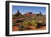 Navajo Nation, Monument Valley, Landscape of Mitten Rock Formations-David Wall-Framed Photographic Print