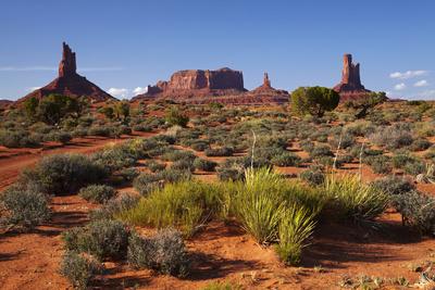 Navajo Nation Monument Valley Landscape Of Mitten Rock Formations Photographic Print David Wall Allposters Com
