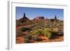 Navajo Nation, Monument Valley, Landscape of Mitten Rock Formations-David Wall-Framed Photographic Print