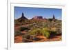 Navajo Nation, Monument Valley, Landscape of Mitten Rock Formations-David Wall-Framed Photographic Print