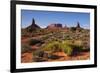 Navajo Nation, Monument Valley, Landscape of Mitten Rock Formations-David Wall-Framed Photographic Print