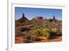 Navajo Nation, Monument Valley, Landscape of Mitten Rock Formations-David Wall-Framed Photographic Print