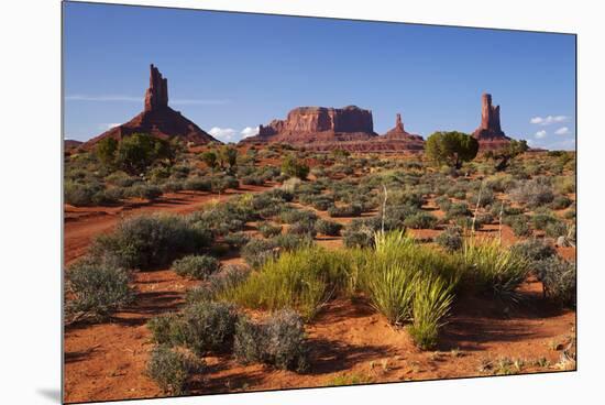 Navajo Nation, Monument Valley, Landscape of Mitten Rock Formations-David Wall-Mounted Premium Photographic Print