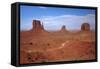 Navajo Nation, Monument Valley, Mittens and Valley Scenic Drive-David Wall-Framed Stretched Canvas