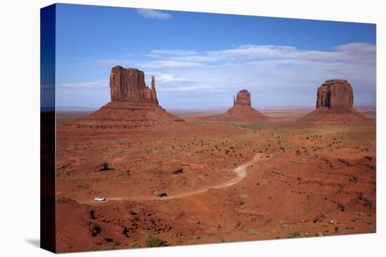 Navajo Nation, Monument Valley, Mittens and Valley Scenic Drive-David Wall-Stretched Canvas