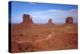 Navajo Nation, Monument Valley, Mittens and Valley Scenic Drive-David Wall-Stretched Canvas