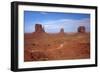 Navajo Nation, Monument Valley, Mittens and Valley Scenic Drive-David Wall-Framed Photographic Print