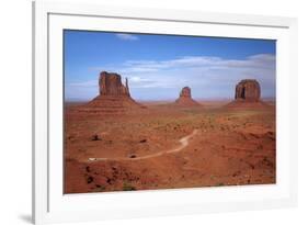 Navajo Nation, Monument Valley, Mittens and Valley Scenic Drive-David Wall-Framed Photographic Print