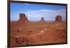 Navajo Nation, Monument Valley, Mittens and Valley Scenic Drive-David Wall-Framed Photographic Print