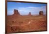 Navajo Nation, Monument Valley, Mittens and Valley Scenic Drive-David Wall-Framed Photographic Print