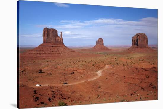 Navajo Nation, Monument Valley, Mittens and Valley Scenic Drive-David Wall-Stretched Canvas