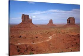 Navajo Nation, Monument Valley, Mittens and Valley Scenic Drive-David Wall-Stretched Canvas