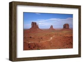 Navajo Nation, Monument Valley, Mittens and Valley Scenic Drive-David Wall-Framed Photographic Print