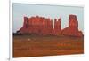 Navajo Nation, Monument Valley, Night over Mitten Rock Formations-David Wall-Framed Photographic Print