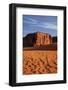 Navajo Nation, Monument Valley, Sand Dunes and Rock Outcrop-David Wall-Framed Photographic Print
