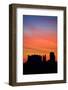 Navajo Nation, Monument Valley, Sunrise over Mitten Rock Formations-David Wall-Framed Photographic Print