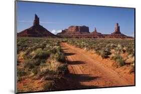 Navajo Nation, Monument Valley, Sunrise over Mitten Rock Formations-David Wall-Mounted Photographic Print