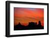 Navajo Nation, Monument Valley, Sunrise over Mitten Rock Formations-David Wall-Framed Photographic Print