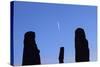 Navajo Nation, Monument Valley, the Three Sisters Spires-David Wall-Stretched Canvas