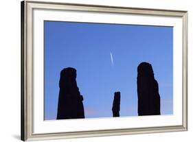 Navajo Nation, Monument Valley, the Three Sisters Spires-David Wall-Framed Photographic Print