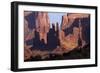 Navajo Nation, Monument Valley, Yei Bi Chei and Totem Pole Rock Column-David Wall-Framed Photographic Print