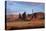 Navajo Nation, Monument Valley, Yei Bi Chei and Totem Pole Rock Column-David Wall-Stretched Canvas