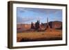 Navajo Nation, Monument Valley, Yei Bi Chei and Totem Pole Rock Column-David Wall-Framed Photographic Print