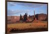 Navajo Nation, Monument Valley, Yei Bi Chei and Totem Pole Rock Column-David Wall-Framed Photographic Print