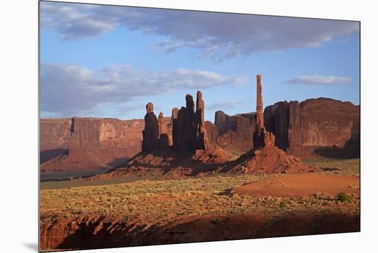 Navajo Nation, Monument Valley, Yei Bi Chei and Totem Pole Rock Column-David Wall-Mounted Premium Photographic Print