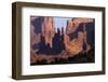 Navajo Nation, Monument Valley, Yei Bi Chei and Totem Pole Rock Column-David Wall-Framed Photographic Print