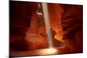 Navajo Nation, Shaft of Light and Eroded Sandstone in Antelope Canyon-David Wall-Mounted Photographic Print