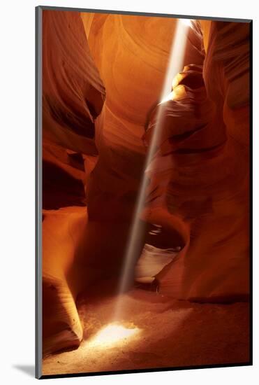 Navajo Nation, Shaft of Light and Eroded Sandstone in Antelope Canyon-David Wall-Mounted Photographic Print