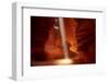 Navajo Nation, Shaft of Light and Eroded Sandstone in Antelope Canyon-David Wall-Framed Premium Photographic Print