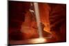 Navajo Nation, Shaft of Light and Eroded Sandstone in Antelope Canyon-David Wall-Mounted Premium Photographic Print