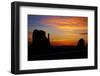 Navajo Nation, Sunrise over West and East Mitten, Monument Valley-David Wall-Framed Photographic Print