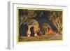 Navajo Night Scene-null-Framed Art Print