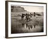 Navajo On Horseback, C1904-Edward S^ Curtis-Framed Premium Photographic Print