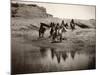 Navajo On Horseback, C1904-Edward S^ Curtis-Mounted Premium Photographic Print