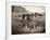 Navajo On Horseback, C1904-Edward S^ Curtis-Framed Photographic Print