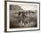 Navajo On Horseback, C1904-Edward S^ Curtis-Framed Photographic Print