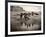 Navajo On Horseback, C1904-Edward S^ Curtis-Framed Photographic Print