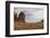 Navajo Person Rides a Horse Between Rock Formations-Eleanor Scriven-Framed Photographic Print