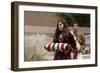 Navajo Pollen Trail Dancers Honoring Weavers with the Sash and Rug Dance at the Gallup Intertribal-null-Framed Giclee Print