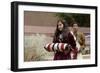 Navajo Pollen Trail Dancers Honoring Weavers with the Sash and Rug Dance at the Gallup Intertribal-null-Framed Giclee Print