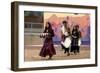 Navajo Pollen Trail Dancers Honoring Weavers with the Sash and Rug Dance at the Gallup Intertribal-null-Framed Giclee Print