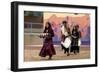 Navajo Pollen Trail Dancers Honoring Weavers with the Sash and Rug Dance at the Gallup Intertribal-null-Framed Giclee Print